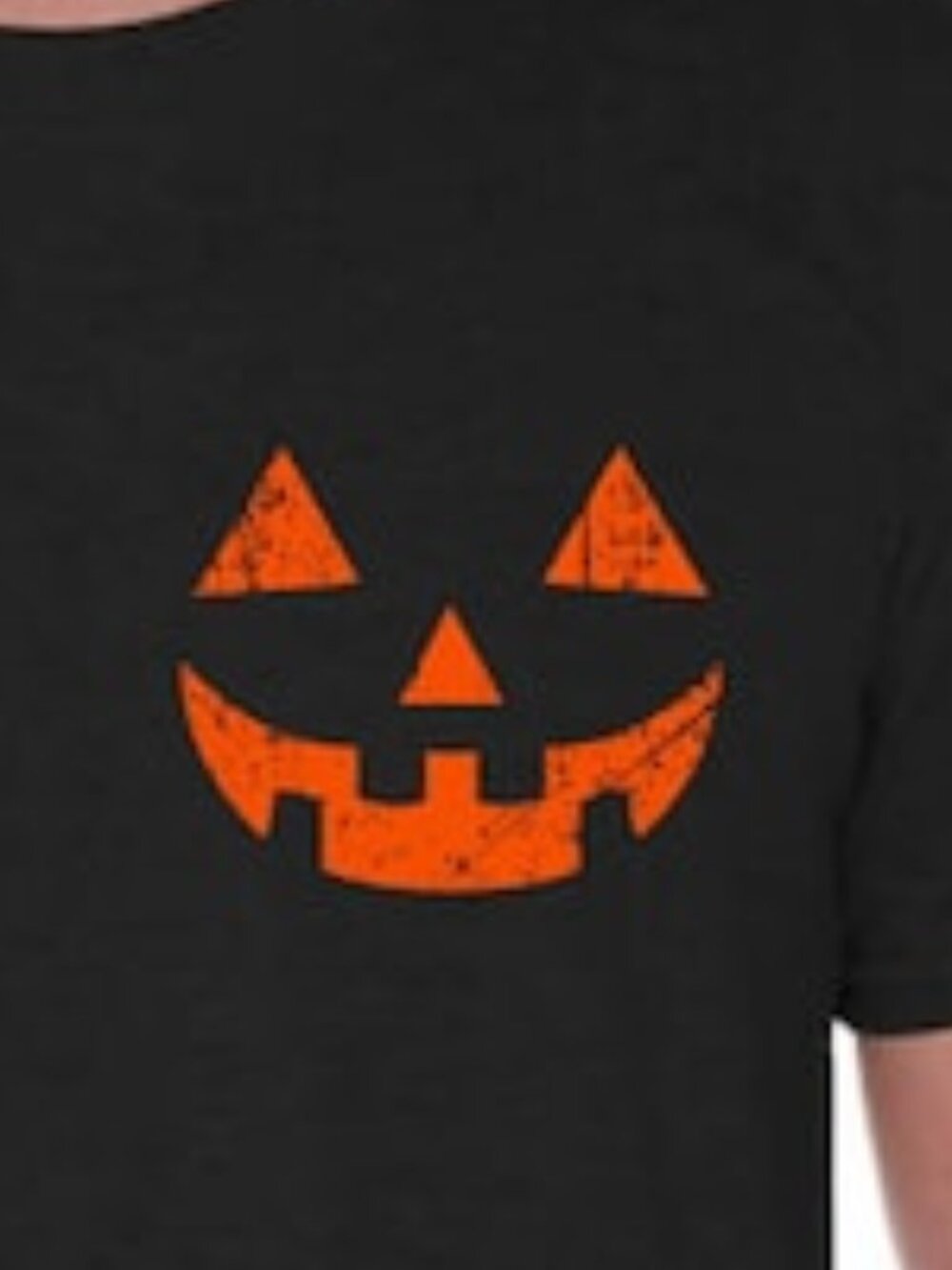 Halloween Pumpkin Scary Face Cute Shirt - Picture 2 of 4